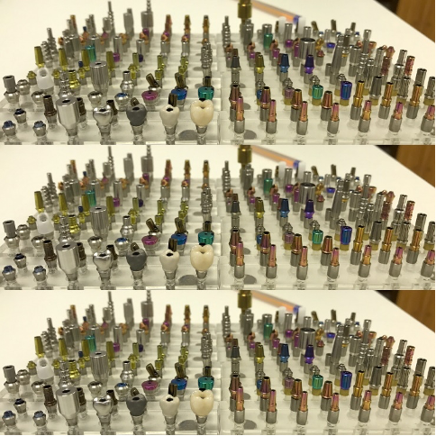 Componentes protéticos utilizados em restaurações sobre implantes na área anterior