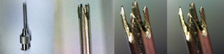 Instrumento adaptado para remoção conservadora de fragmento